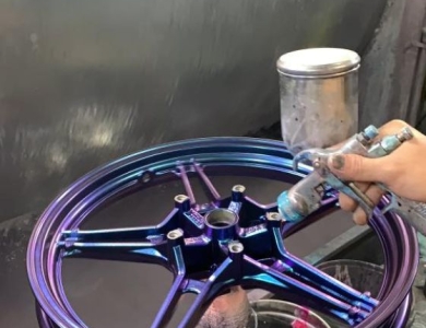 Hướng Dẫn Sơn Tĩnh Điện Mâm Xe Từng Bước Chi Tiết Nhất