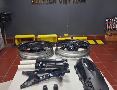 Sơn full giàn chân SH cho Người Bạn nghề tại Bình Thuận
